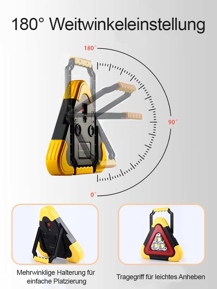 Auto-Dreieck-Solar-Warnleuchte