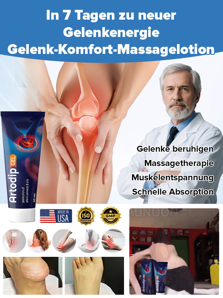 【7 Tage zur Wiederherstellung der Gelenkvitalität】Gelenkkomfort-Massagecreme