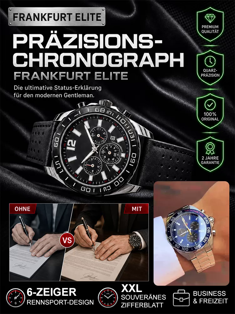 Skelett-Chronograph 2er-Set | Ursprünglich exklusiv für Baden-Luxushotels – Nur für die ersten 100 Besteller!