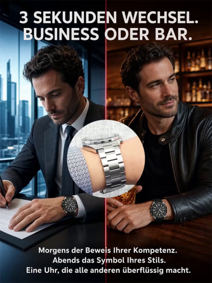 Skelett-Chronograph 2er-Set | Ursprünglich exklusiv für Baden-Luxushotels – Nur für die ersten 100 Besteller!