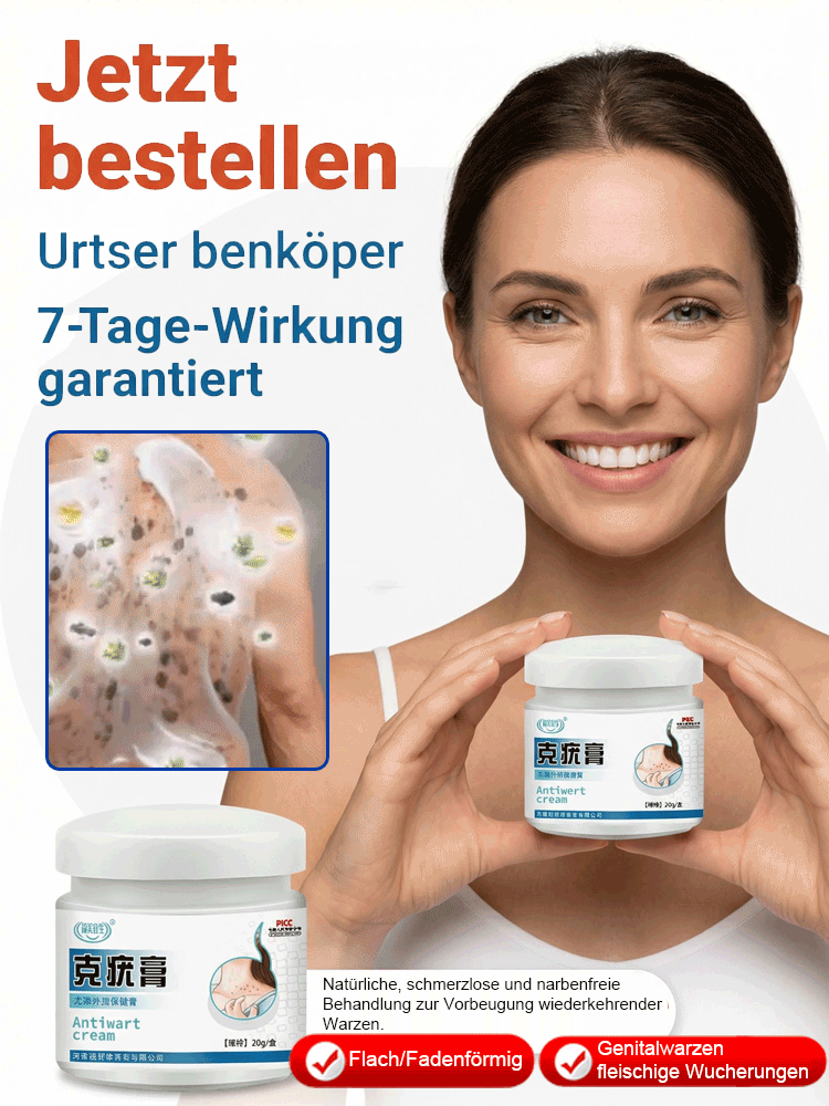🔥 Schmerzlose Warzen-weg Salbe – Sofort wirksam