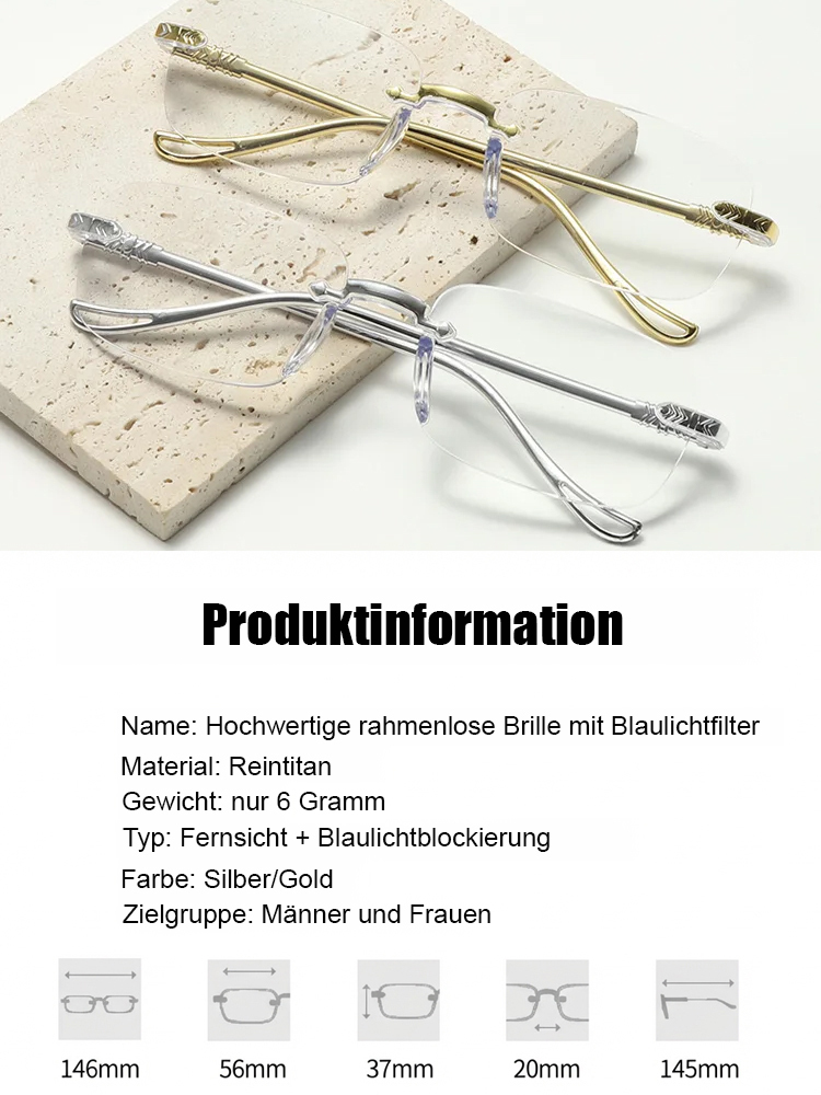 Intelligente Zoom-Strahlenschutz-Anti-Ermüdung-HD-Lesebrille