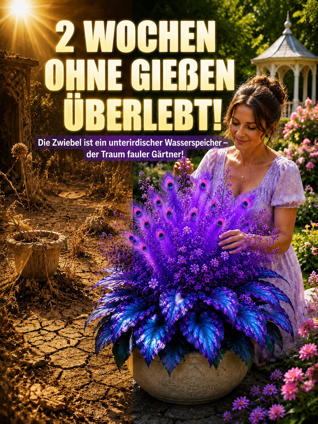 Seltene Schwarz-Blaue Funkie | Winterhart & Schattenfest | Einmal pflanzen – jedes Jahr neu
