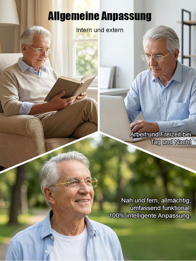 Intelligente Zoom-Strahlenschutz-Anti-Ermüdung-HD-Lesebrille