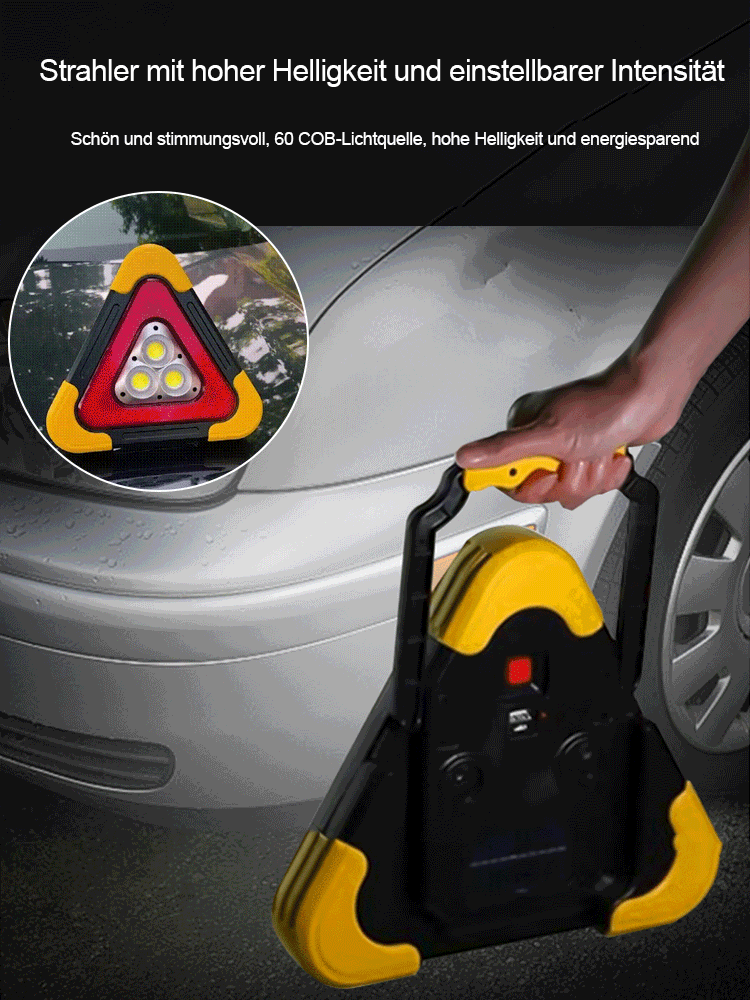 Auto-Dreieck-Solar-Warnleuchte