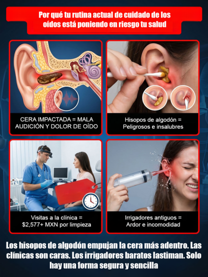 ¡Vuelve a escuchar con total claridad al instante! 💛 ¡Dile adiós a la comezón y a los oídos tapados con una sola aplicación! 🌟