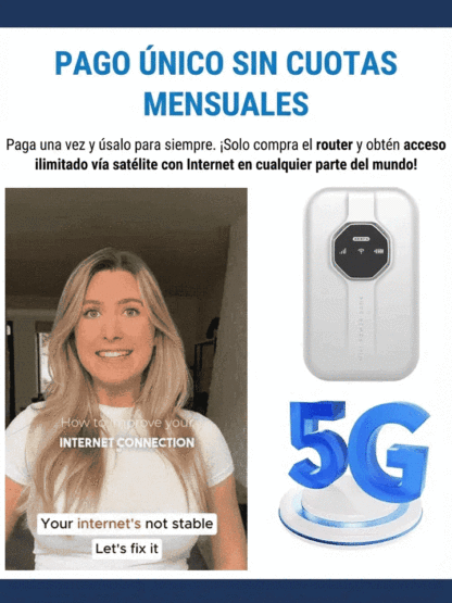 WiFi portátil universal global, gratis de por vida 💳 Pago único, sin mensualidades 🌍 Internet ilimitado en todo el mundo