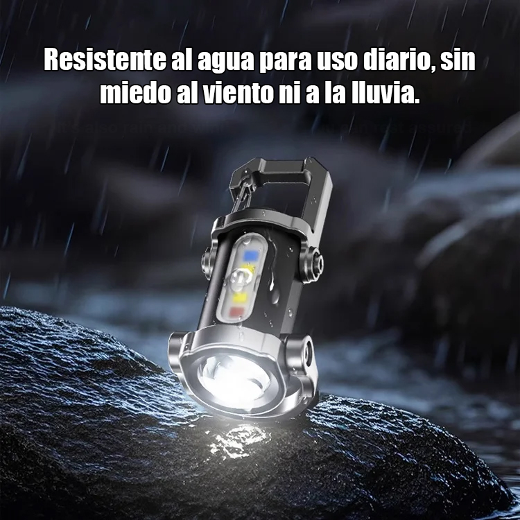 Linterna 3 en 1: ¡SOS de Emergencia + Luz Súper Brillante + Power Bank Portátil!