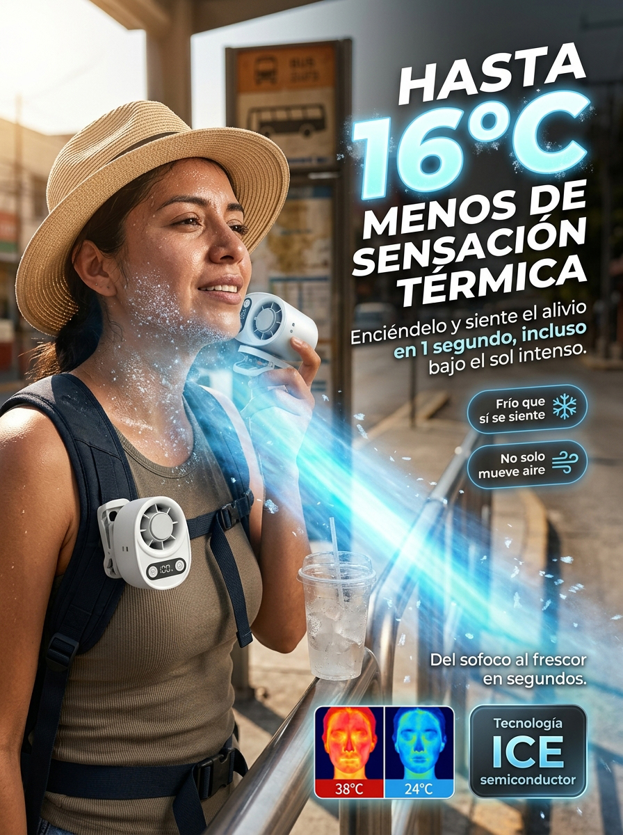El ventilador de pinza con refrigeración por semiconductor ❄️ Enfría en solo 3 segundos