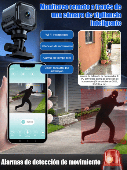 💰No necesitas Wi-Fi ni cables, y lo mejor: ¡nunca pagarás una cuota mensual! 🚀Cámara oculta inalámbrica en alta definición.