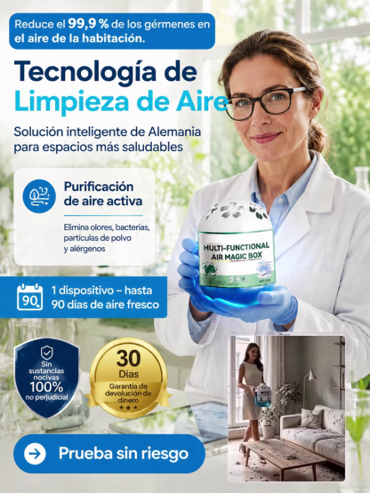 Caja eliminadora de polvo de nivel micrométrico 🚀 ¡Di adiós al polvo y alérgenos en solo 1 segundos!