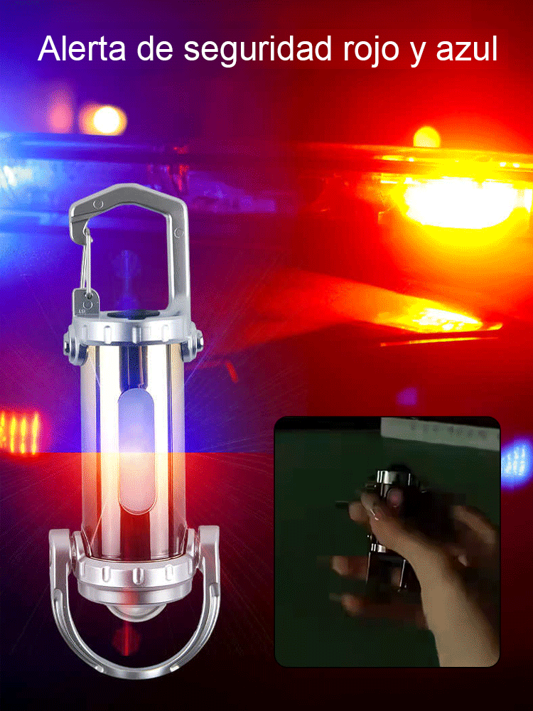 【Linterna mini de 6000 lúmenes】¡Power bank, linterna y luz de emergencia SOS… todo en uno! 🔦⚡🚨