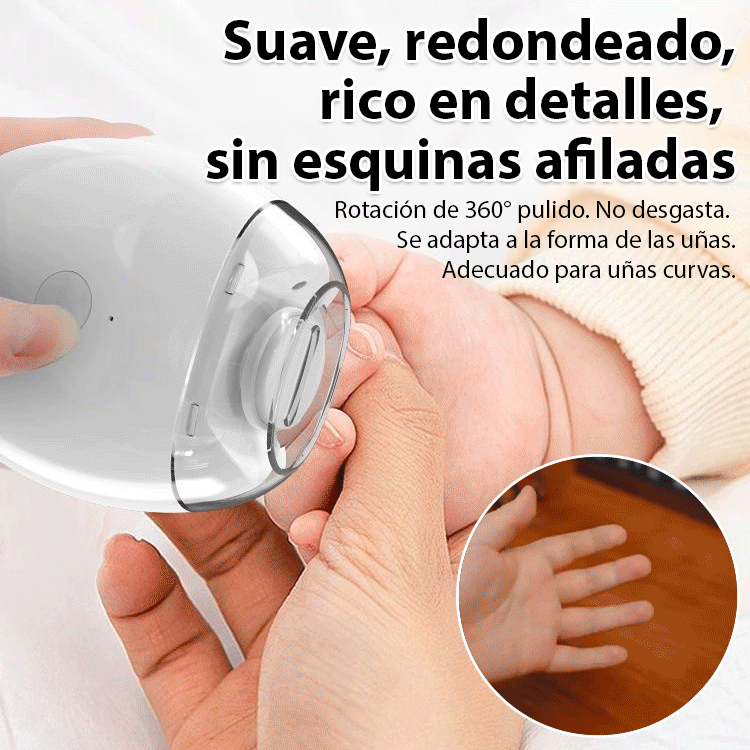 ¡Manos listas en solo 1 minuto! Ideal para todas las edades: ¡tu limador eléctrico de uñas!