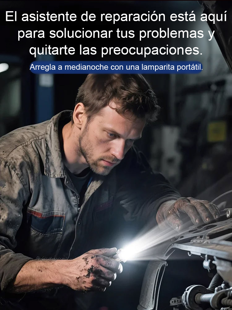 【Linterna mini de 6000 lúmenes】¡Power bank, linterna y luz de emergencia SOS… todo en uno! 🔦⚡🚨