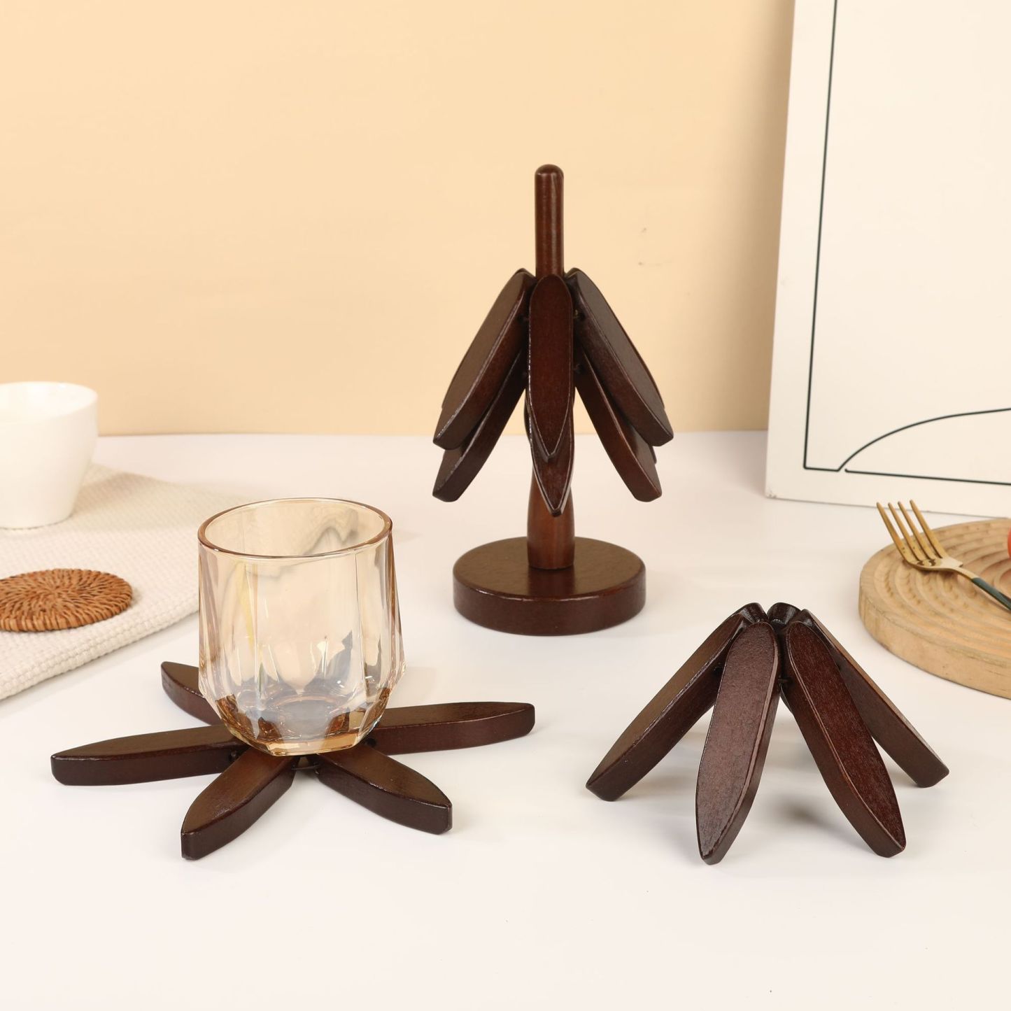 Weihnachtsbaum-Wärmematte, Gummi-Massivholzunterlage