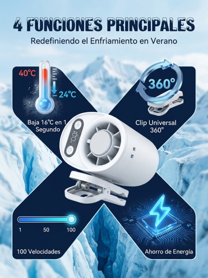 El ventilador de pinza con refrigeración por semiconductor ❄️ Enfría en solo 3 segundos