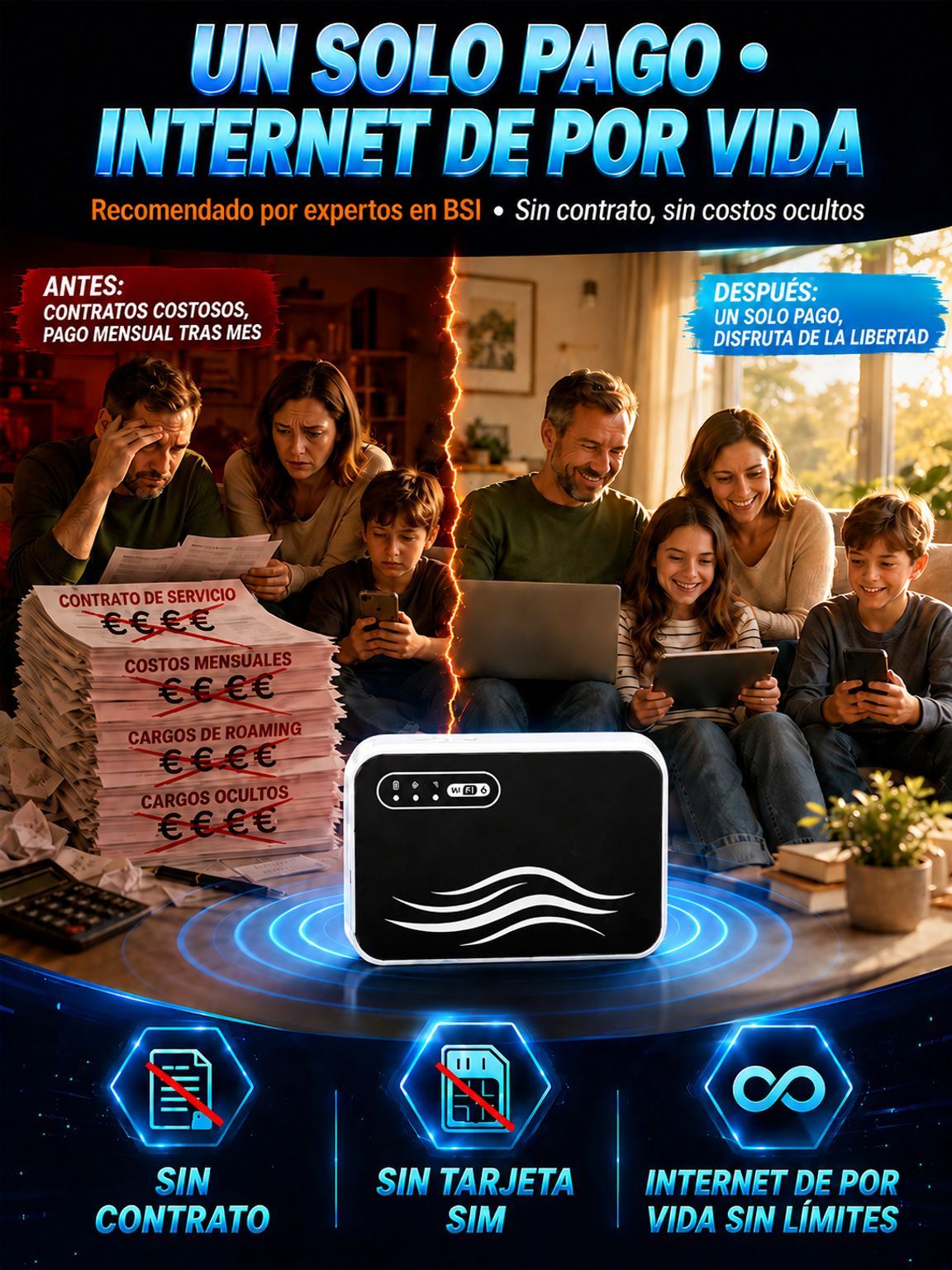 [Sin chip y sin configuraciones raras] Wi-Fi Portátil 🔥 ¡$0 pesos de renta para siempre! 🔥