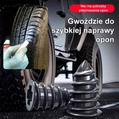 【60-częściowy zestaw】5-sekundowe awaryjne kołki do naprawy opon