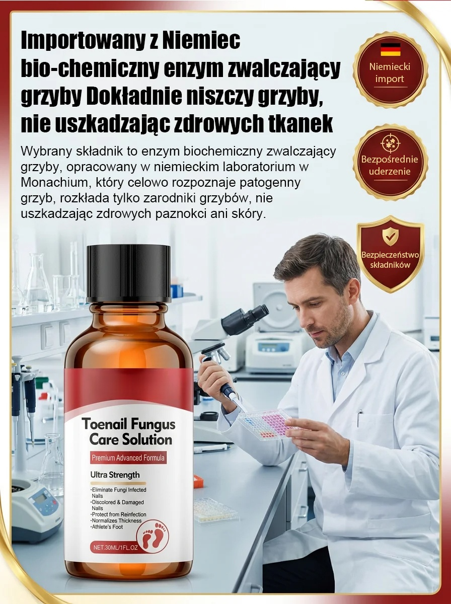 100% bezbolesne krople: bez potrzeby usuwania paznokci, szlifowania czy bandażowania – już w 14 dni odzyskasz zdrowe, nowe paznokcie!