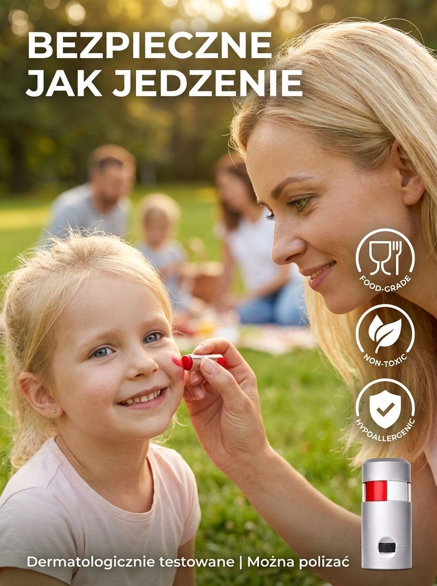 ⚡️W 1 sekundę stwórz idealny malarski makijaż w barwach flagi narodowej