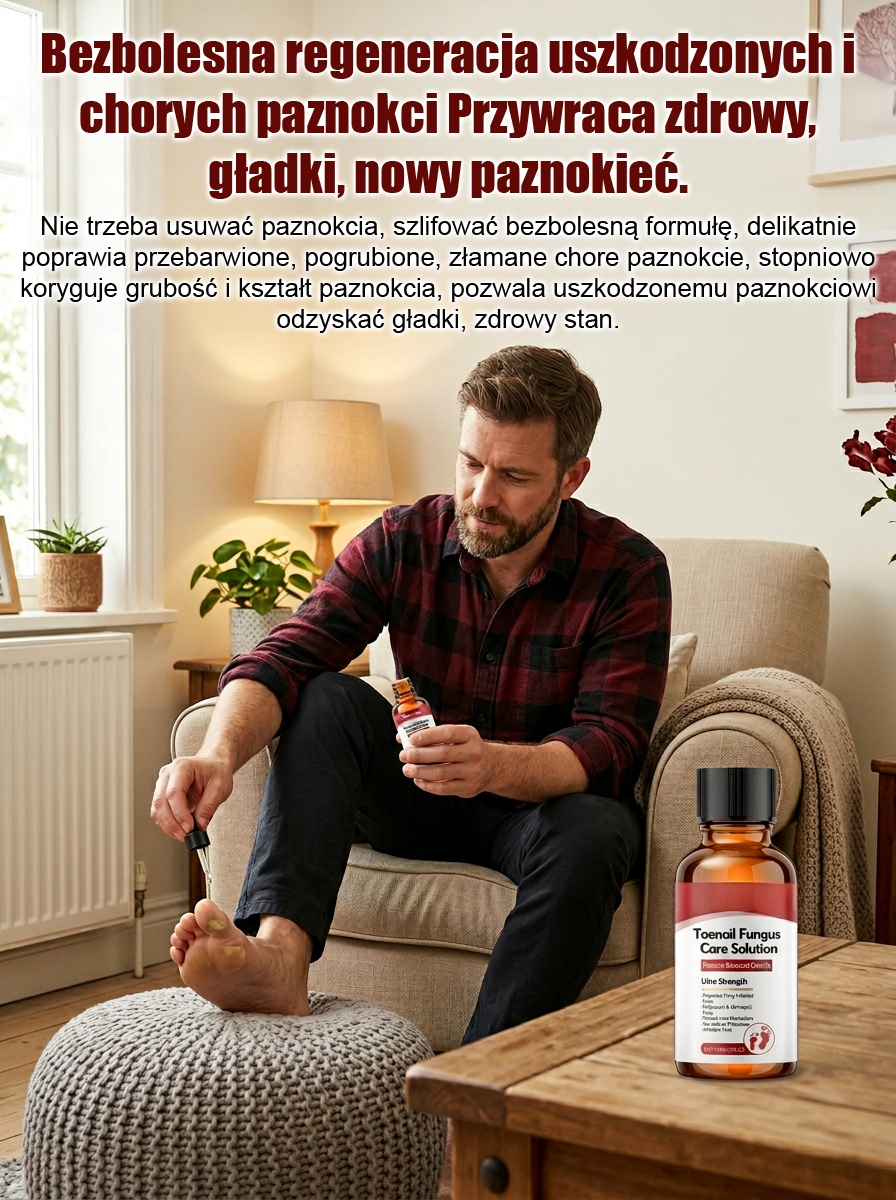 100% bezbolesne krople: bez potrzeby usuwania paznokci, szlifowania czy bandażowania – już w 14 dni odzyskasz zdrowe, nowe paznokcie!