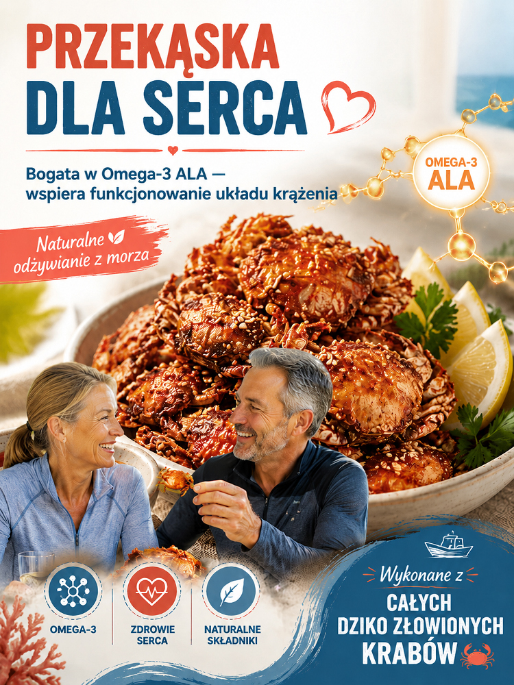 Dziki krab mini w chrupiącej panierce z głębokich wód Alaski! Pieczony w piekarniku, nie smażony – 100% bez wyrzutów sumienia. 🌊