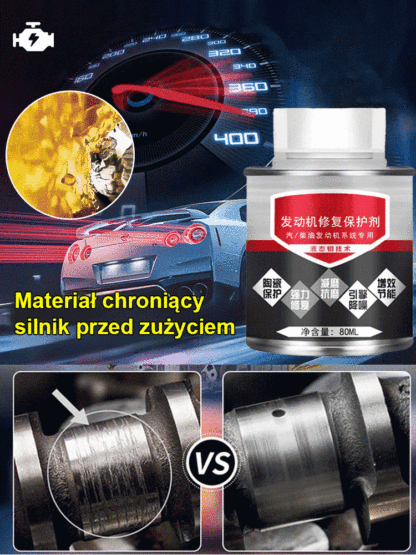 🛠️ Formuła przeciwzużyciowa głęboko smaruje, zmniejsza zużycie i wzmacnia moc! 🚗Stare samochody są odmładzane