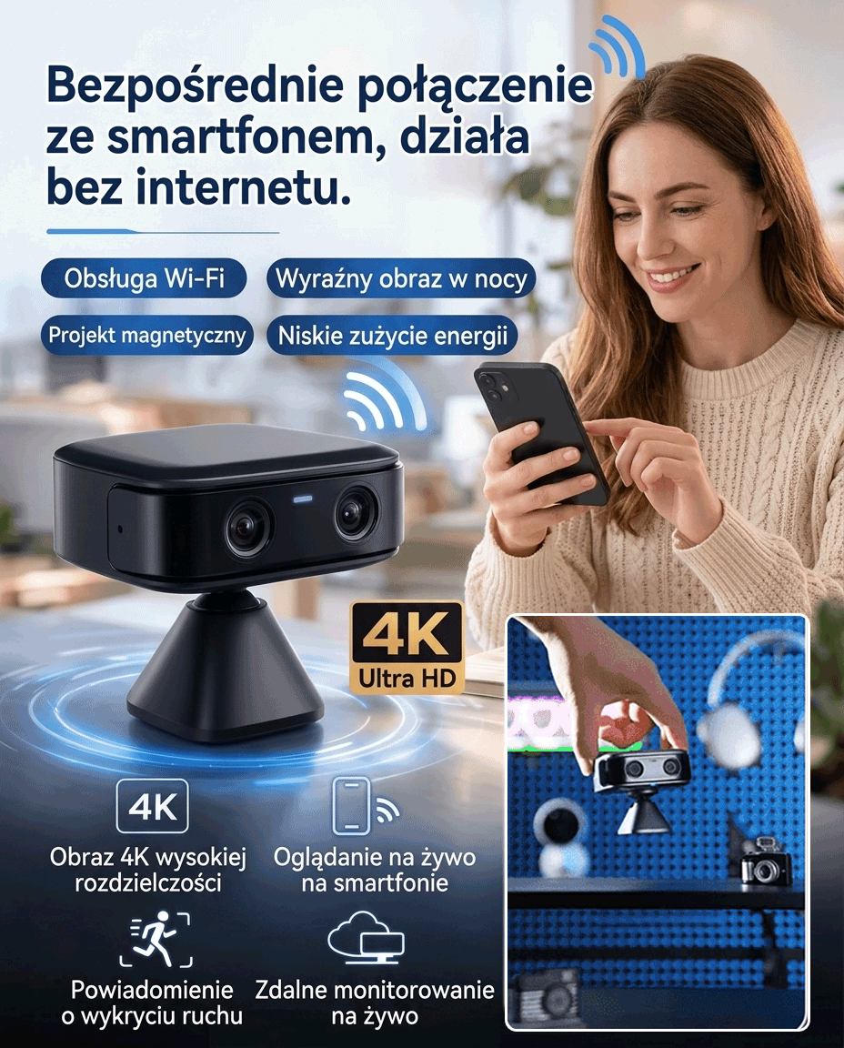 🚨Magnetyczna Mikrokamera HD: Dowiedz się, Co Dzieje się w Domu bez Twojej Wiedzy