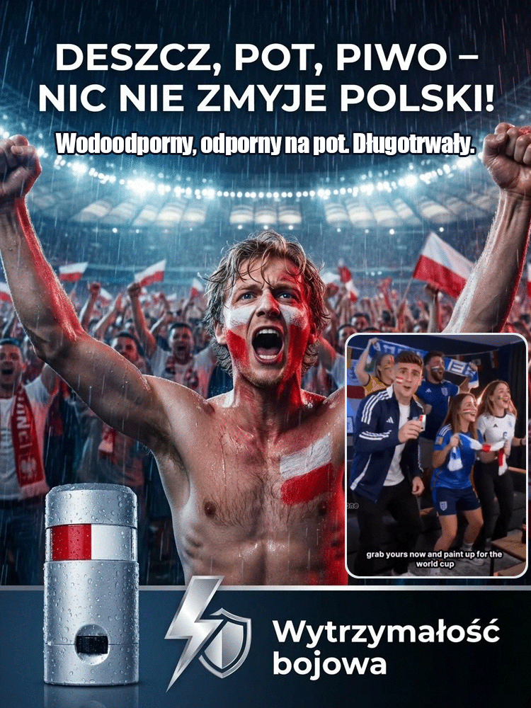 ⚡️W 1 sekundę stwórz idealny malarski makijaż w barwach flagi narodowej