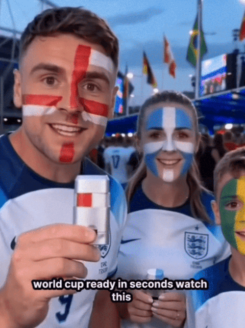 ⚡️W 1 sekundę stwórz idealny malarski makijaż w barwach flagi narodowej