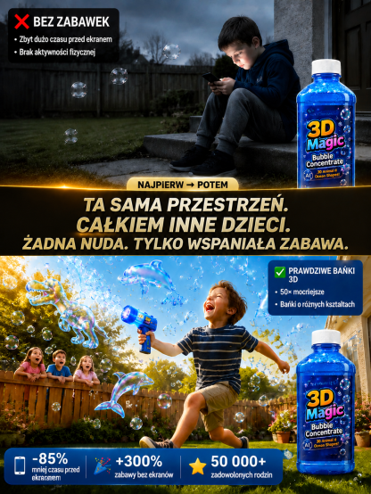 Twórz gigantyczne bańki w kształcie delfinów, wielorybów i królików🐳, które są większe od człowieka! Bańki odbijają się od trawy i tańczą na dłoni, są nie do przebicia!
