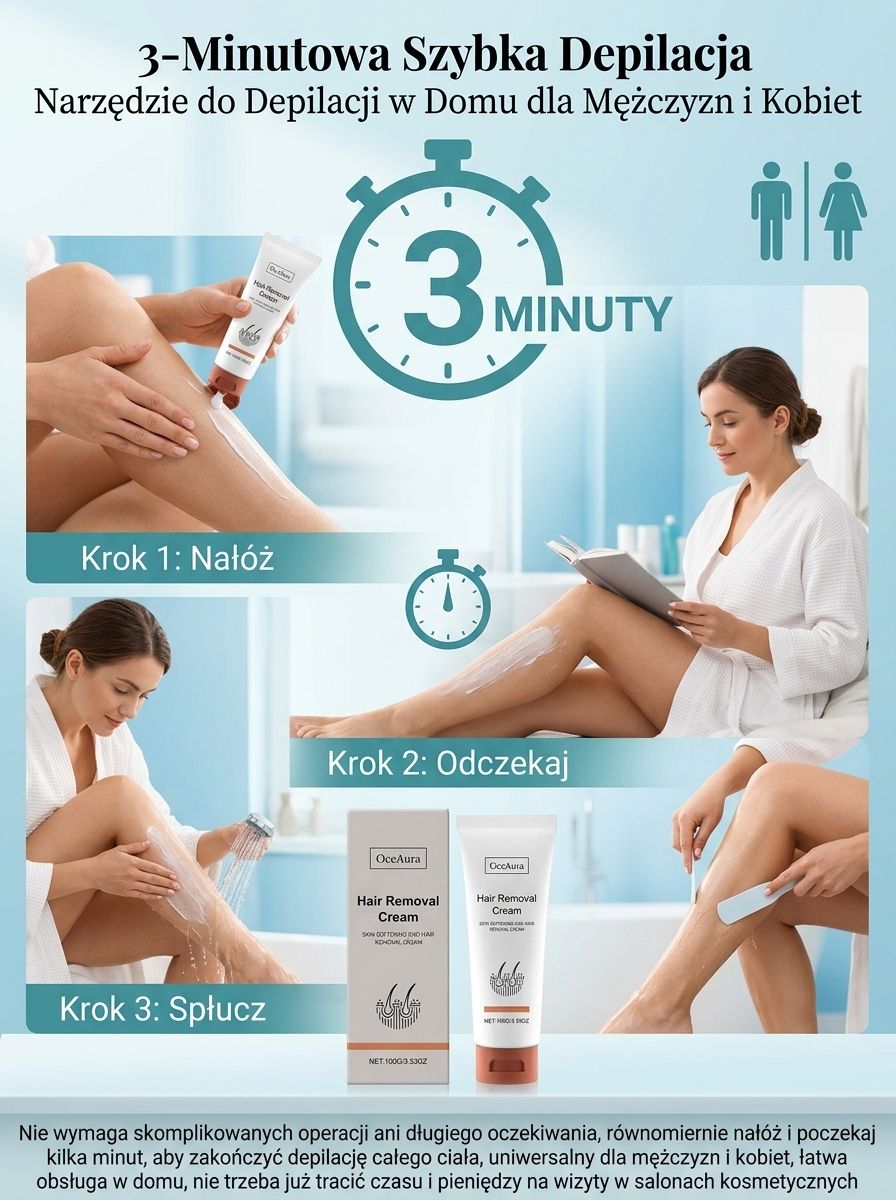 ✨5 minut bezbolesnego, trwałego usuwania owłosienia, żegnaj krępujące, szorstkie włosy✨
