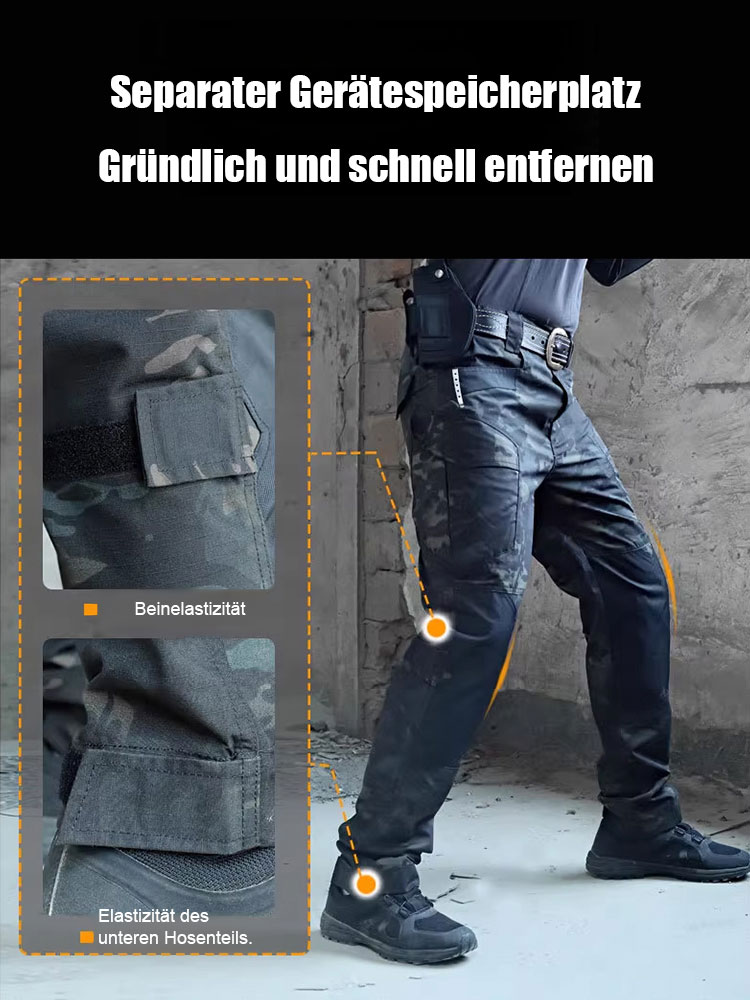 👖👖Herren Elastische Wasserdichte Taktische Hose