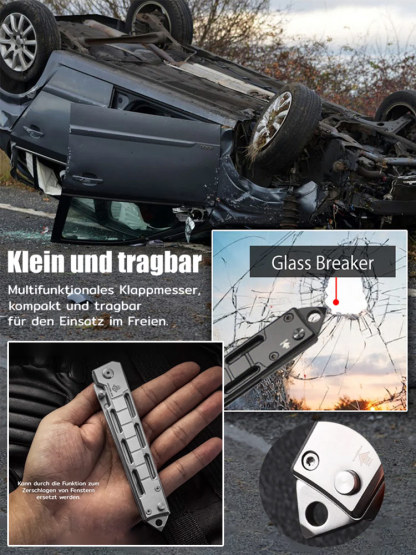 Multifunktionales Selbstverteidigungs-Klappmesser