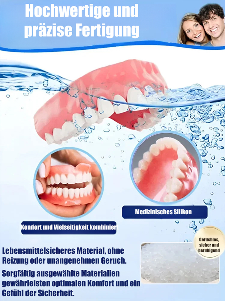 Natürlich sitzende, rundum bequeme Vollprothese