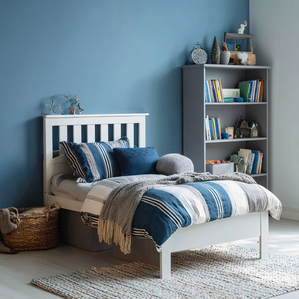 Letto per bambini in legno massello 200x100x95 cm - bianco - design classico-Hutare