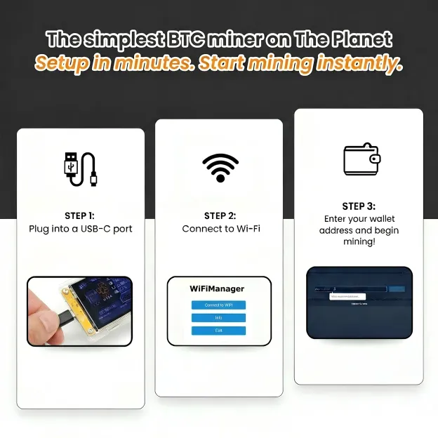 NMminer V2 1010KH/s with 2.8“ LCD Screen