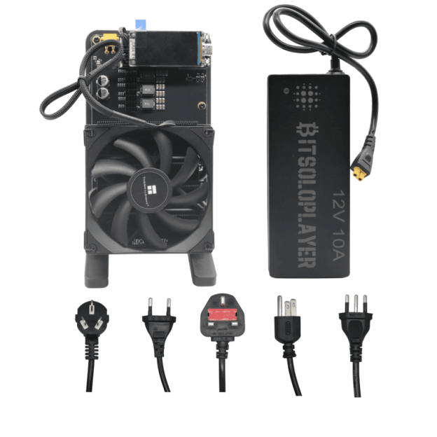 OMGMINER NerdQaxe++ Rev6.1 with PSU - 100W