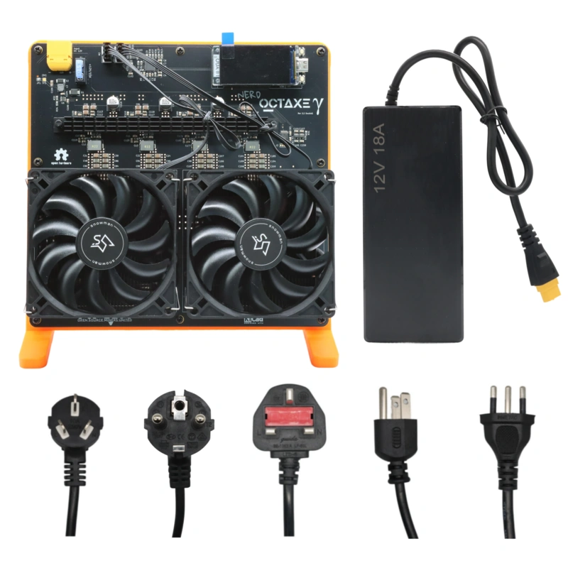 Bitaxe NerdOCTaxeYNerdOCTaxeY Rev3.1 9.6Th/s with PSU - 160W