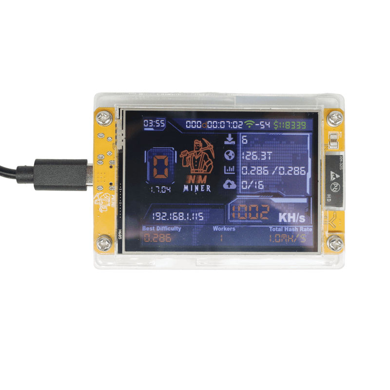 NM V2 1010KH/s 2.8 Inch Screen ESP32 Dev Board