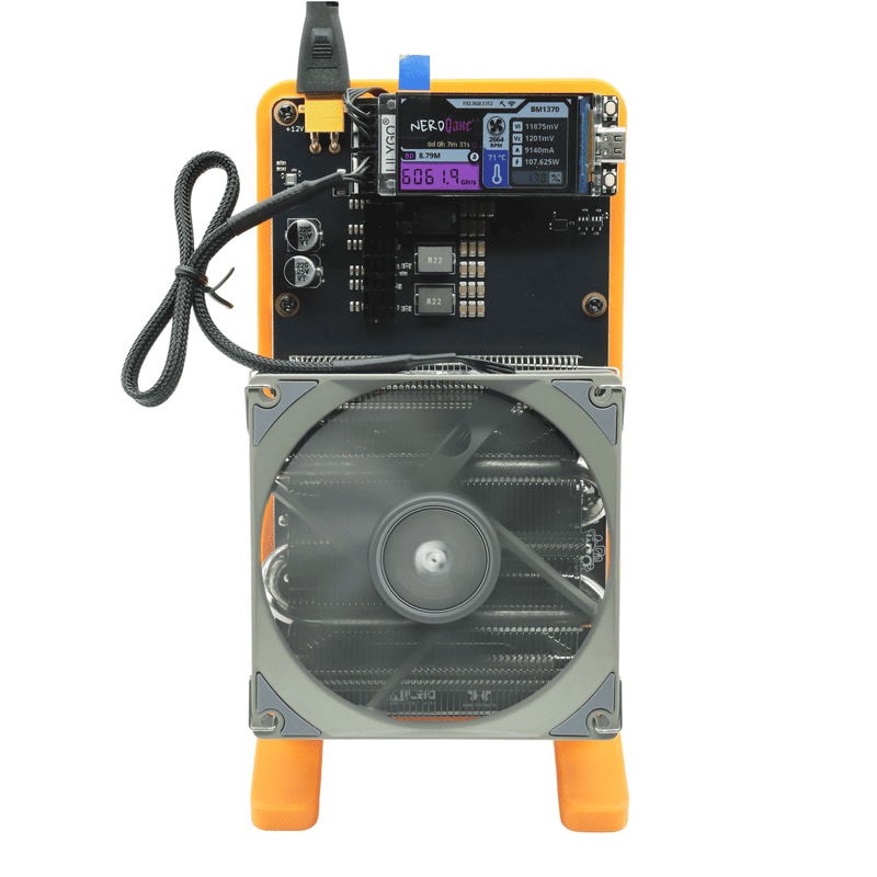 OMGMINER NerdQaxe++ Rev6.1 with PSU - 100W