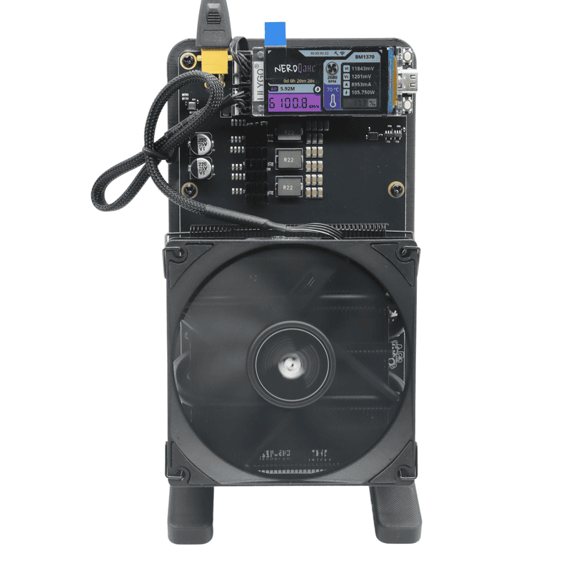 OMGMINER NerdQaxe++ Rev6.1 with PSU - 100W