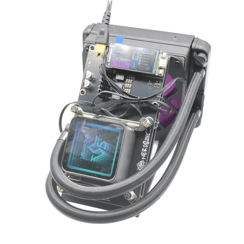 OMGMINER NerdQaxe++ Hydro Rev6.1 with PSU - 100W