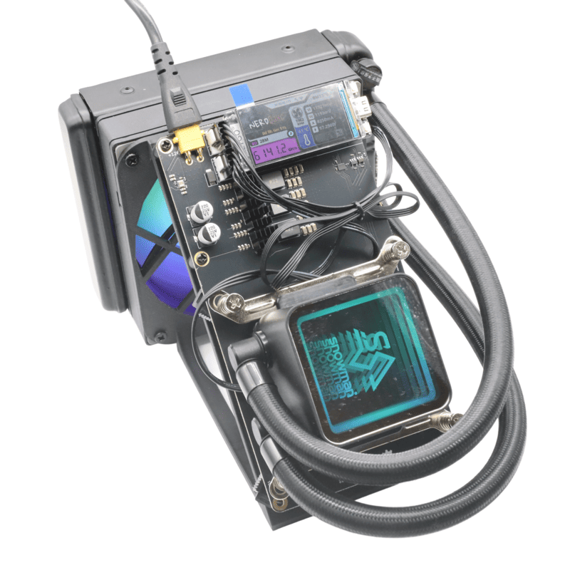 OMGMINER NerdQaxe++ Hydro Rev6.1 with PSU - 100W