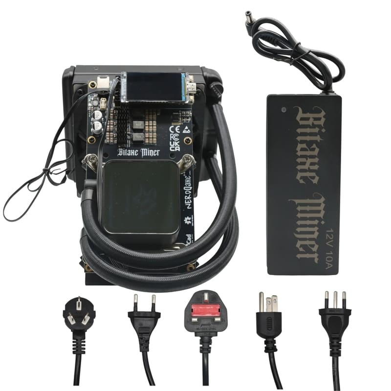 OMGMINER NerdQaxe++ Hydro 4.8Th/s with PSU - 75W