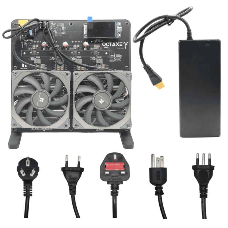 Bitaxe NerdOCTaxe 9.6T with psu - 160W