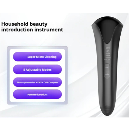 Advanced EMS Microcurrent Facial Toner with LED Red Blue Light Therapy and Ion Technology for Anti-Aging & Acne Treatment-Lumenessence