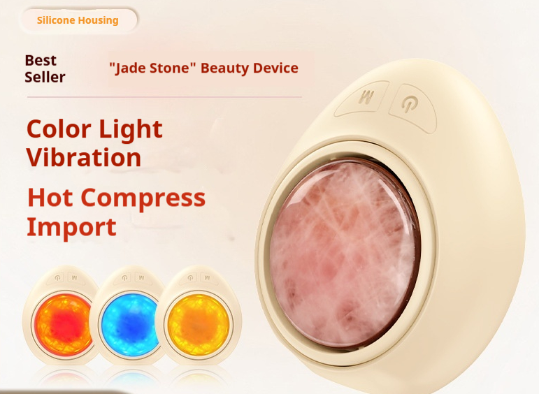 Jade Facial Massager, Portable Face Lifting Roller for Skin Rejuvenation - At-Home Anti-Aging Device to Reduce Wrinkles, Firm Skin & Soothe Face-Lumenessence