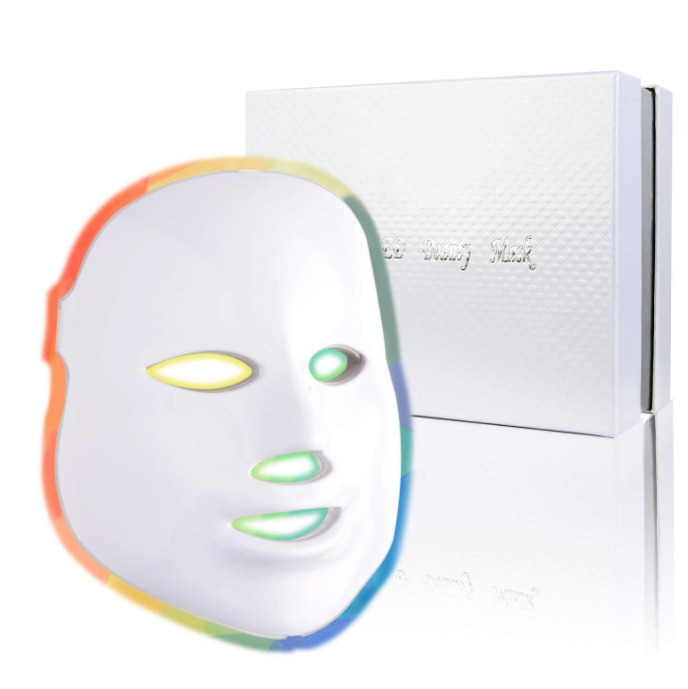 7-Color LED Light Therapy Mask - Photon Facial & Neck Care for Rejuvenation