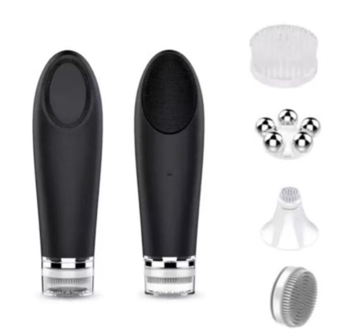 Facial Cleansing Brush & Hot Compress Massager - Electric Pore Cleaner for Face and Eyes, At-Home Skin Care Beauty Device-Lumenessence